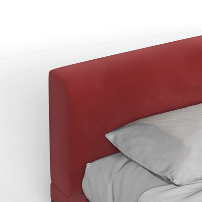 Infinity Upholstered Double Bed with Elegant Headboard