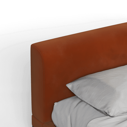 Infinity Upholstered Double Bed with Elegant Headboard