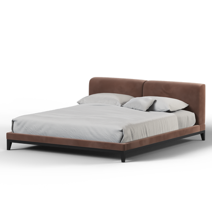 Infinity Upholstered Double Bed with Elegant Headboard