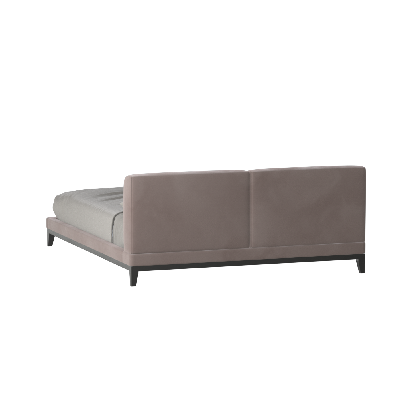 Infinity Upholstered Double Bed with Elegant Headboard