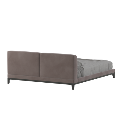 Infinity Upholstered Double Bed with Elegant Headboard