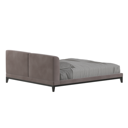 Infinity Upholstered Double Bed with Elegant Headboard