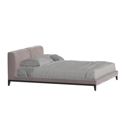 Infinity Upholstered Double Bed with Elegant Headboard