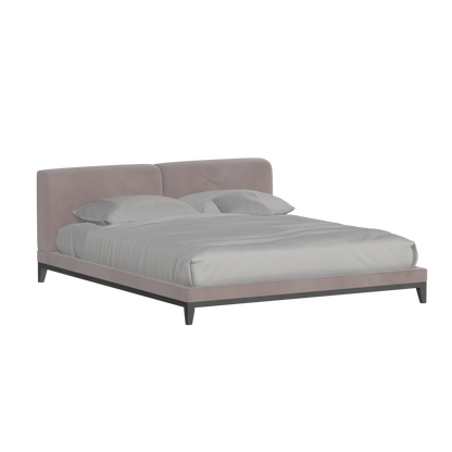 Infinity Upholstered Double Bed with Elegant Headboard