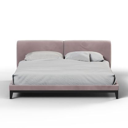 Infinity Upholstered Double Bed with Elegant Headboard