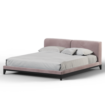 Infinity Upholstered Double Bed with Elegant Headboard