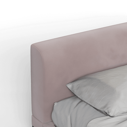 Infinity Upholstered Double Bed with Elegant Headboard
