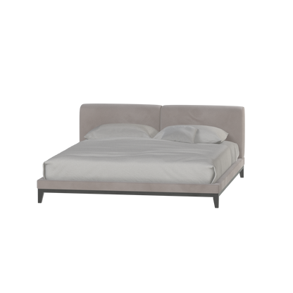 Infinity Upholstered Double Bed with Elegant Headboard