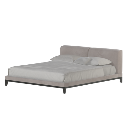 Infinity Upholstered Double Bed with Elegant Headboard