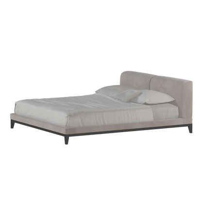 Infinity Upholstered Double Bed with Elegant Headboard