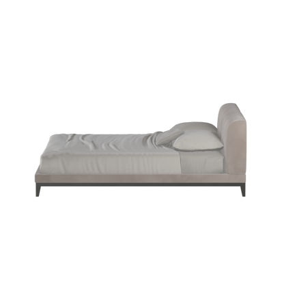 Infinity Upholstered Double Bed with Elegant Headboard