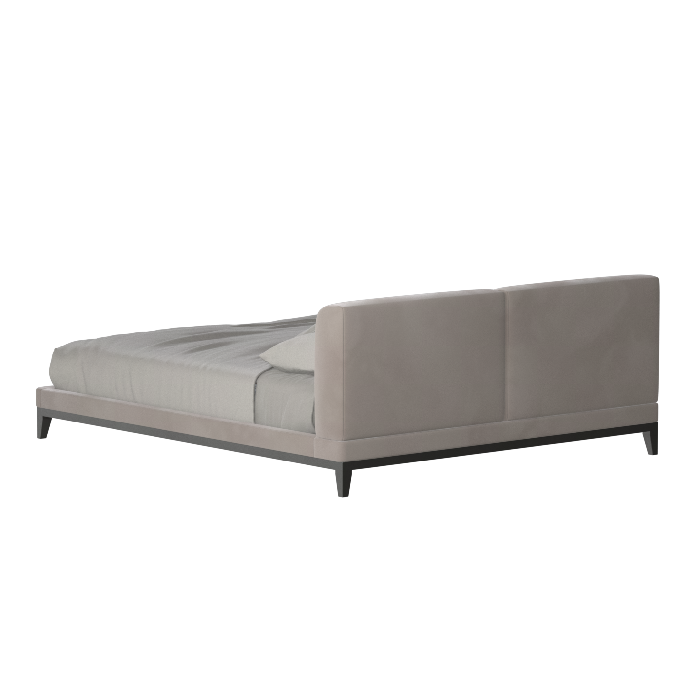 Infinity Upholstered Double Bed with Elegant Headboard