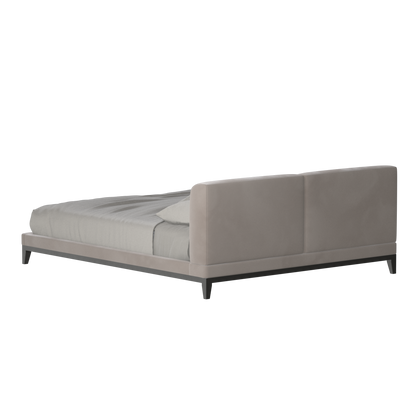 Infinity Upholstered Double Bed with Elegant Headboard