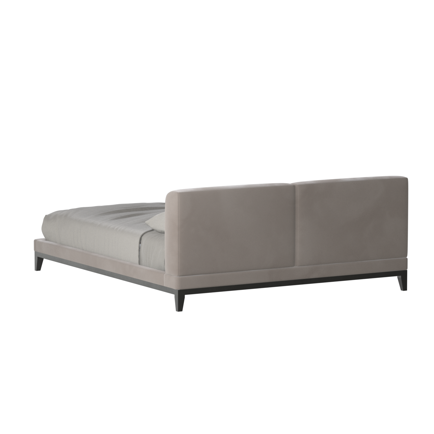 Infinity Upholstered Double Bed with Elegant Headboard