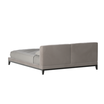 Infinity Upholstered Double Bed with Elegant Headboard