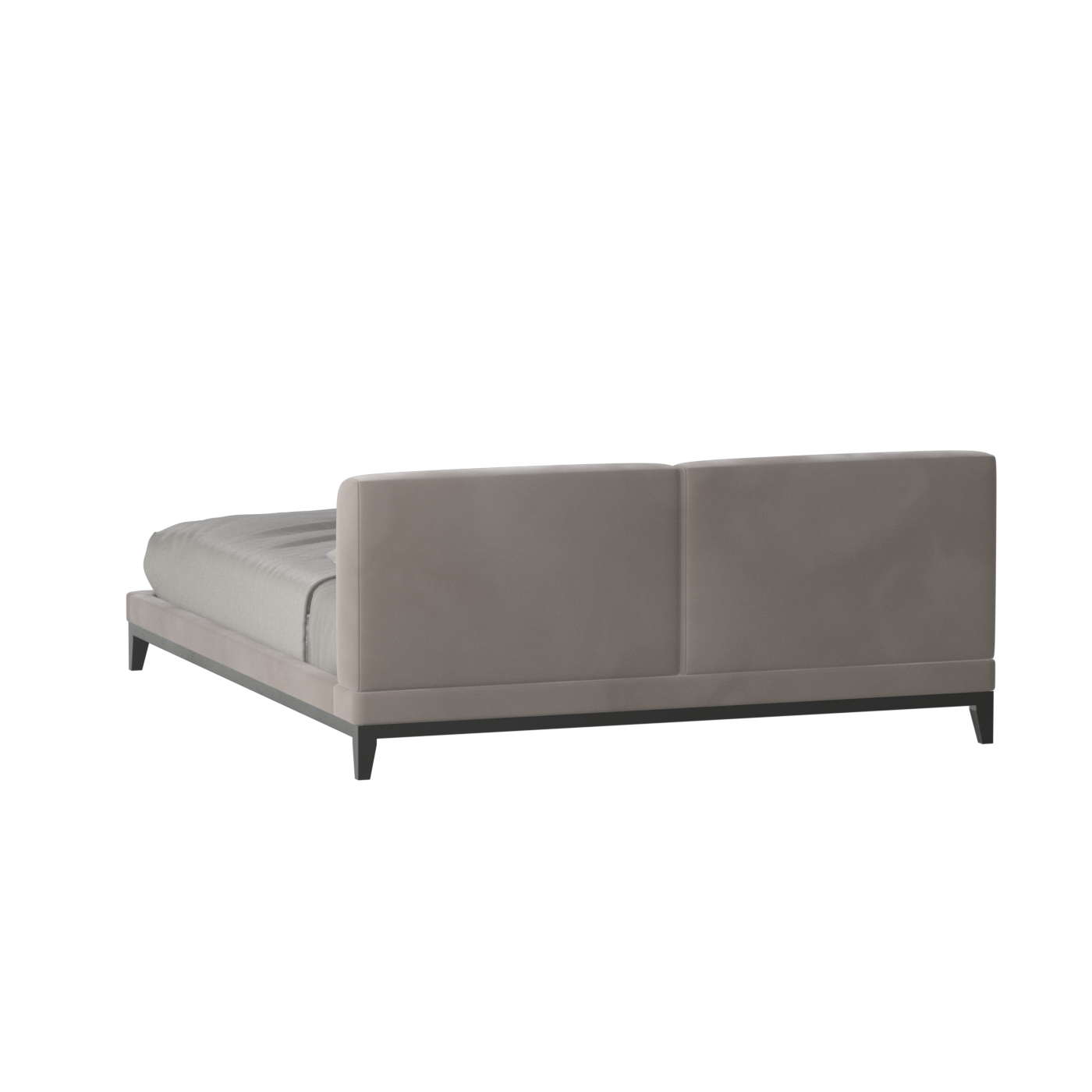Infinity Upholstered Double Bed with Elegant Headboard