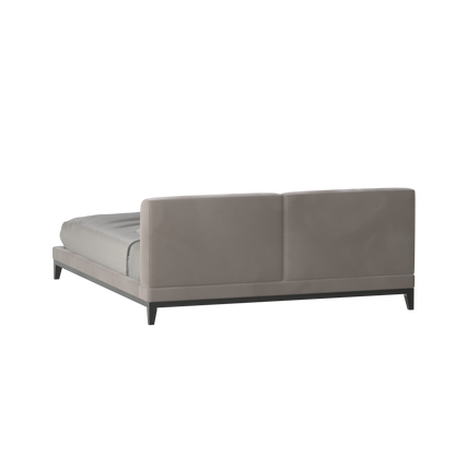 Infinity Upholstered Double Bed with Elegant Headboard