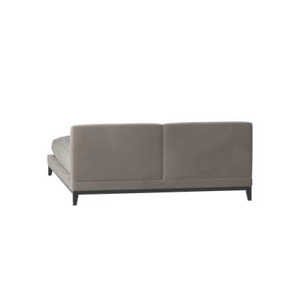 Infinity Upholstered Double Bed with Elegant Headboard