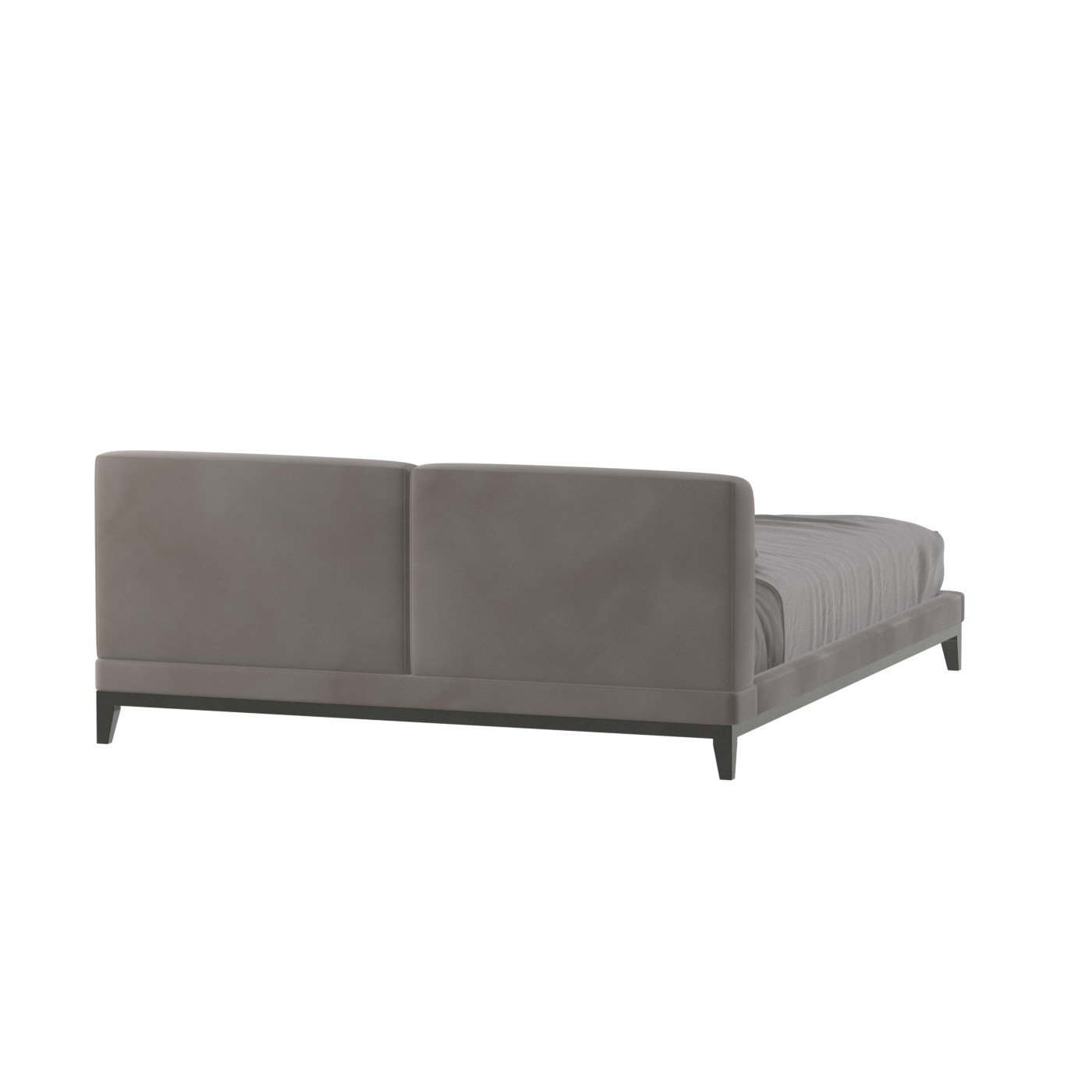 Infinity Upholstered Double Bed with Elegant Headboard
