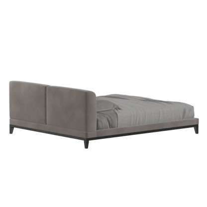 Infinity Upholstered Double Bed with Elegant Headboard
