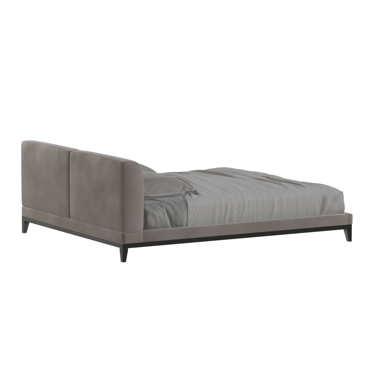 Infinity Upholstered Double Bed with Elegant Headboard