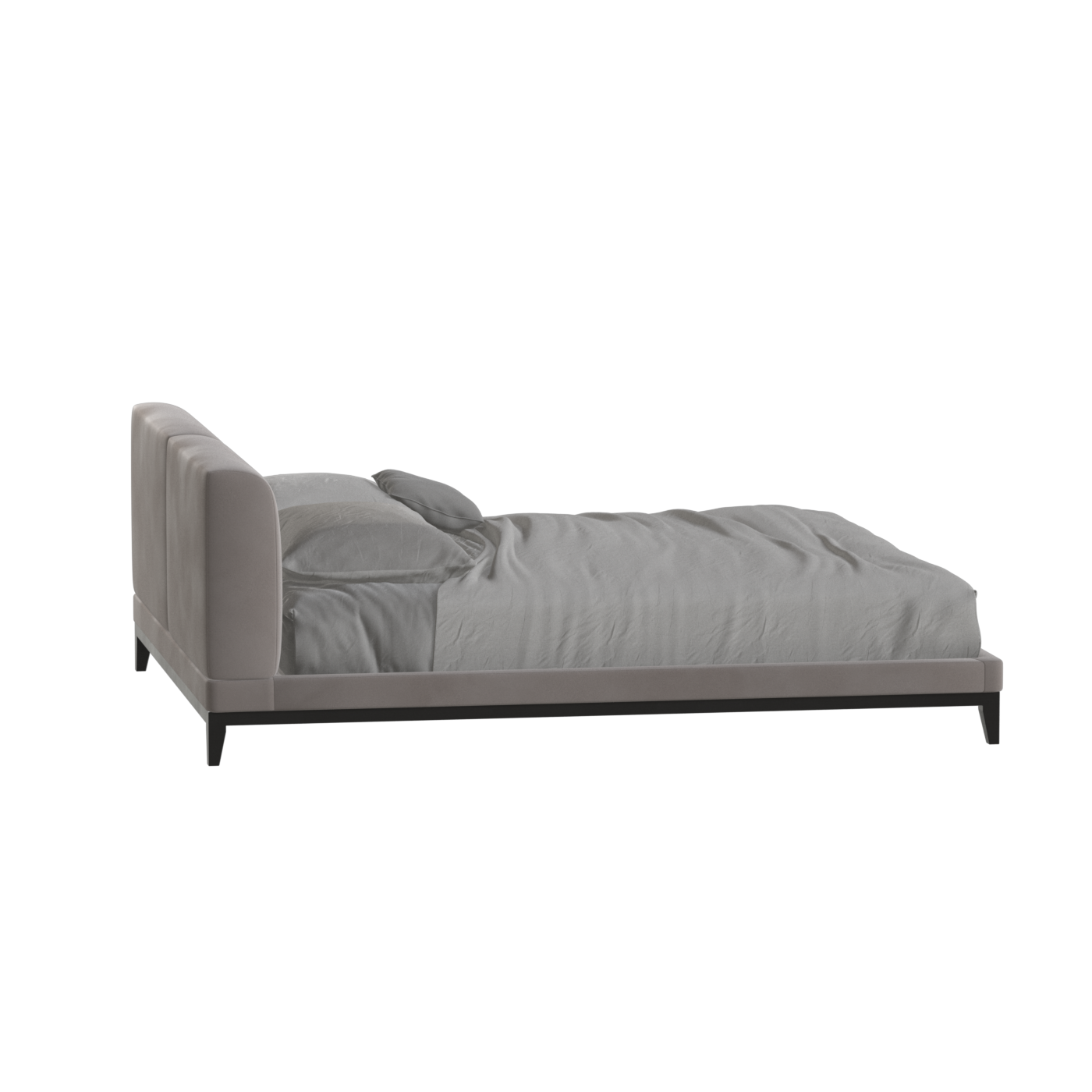 Infinity Upholstered Double Bed with Elegant Headboard
