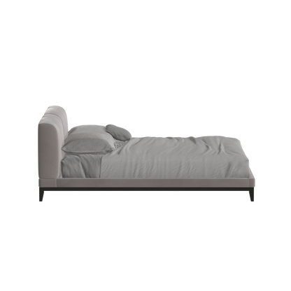 Infinity Upholstered Double Bed with Elegant Headboard