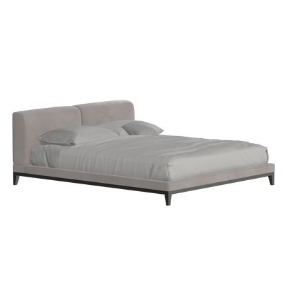 Infinity Upholstered Double Bed with Elegant Headboard