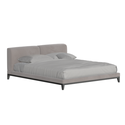 Infinity Upholstered Double Bed with Elegant Headboard