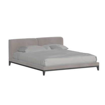 Infinity Upholstered Double Bed with Elegant Headboard