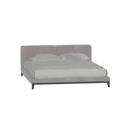 Infinity Upholstered Double Bed with Elegant Headboard
