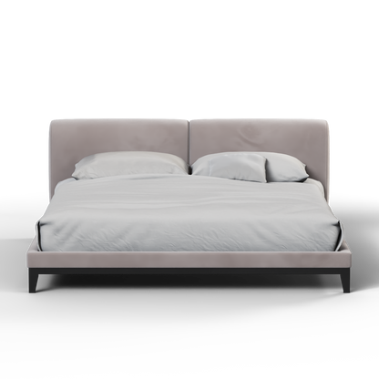 Infinity Upholstered Double Bed with Elegant Headboard