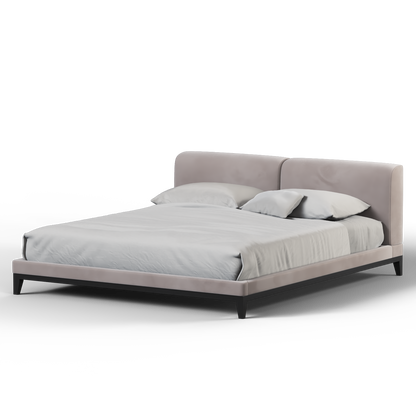 Infinity Upholstered Double Bed with Elegant Headboard