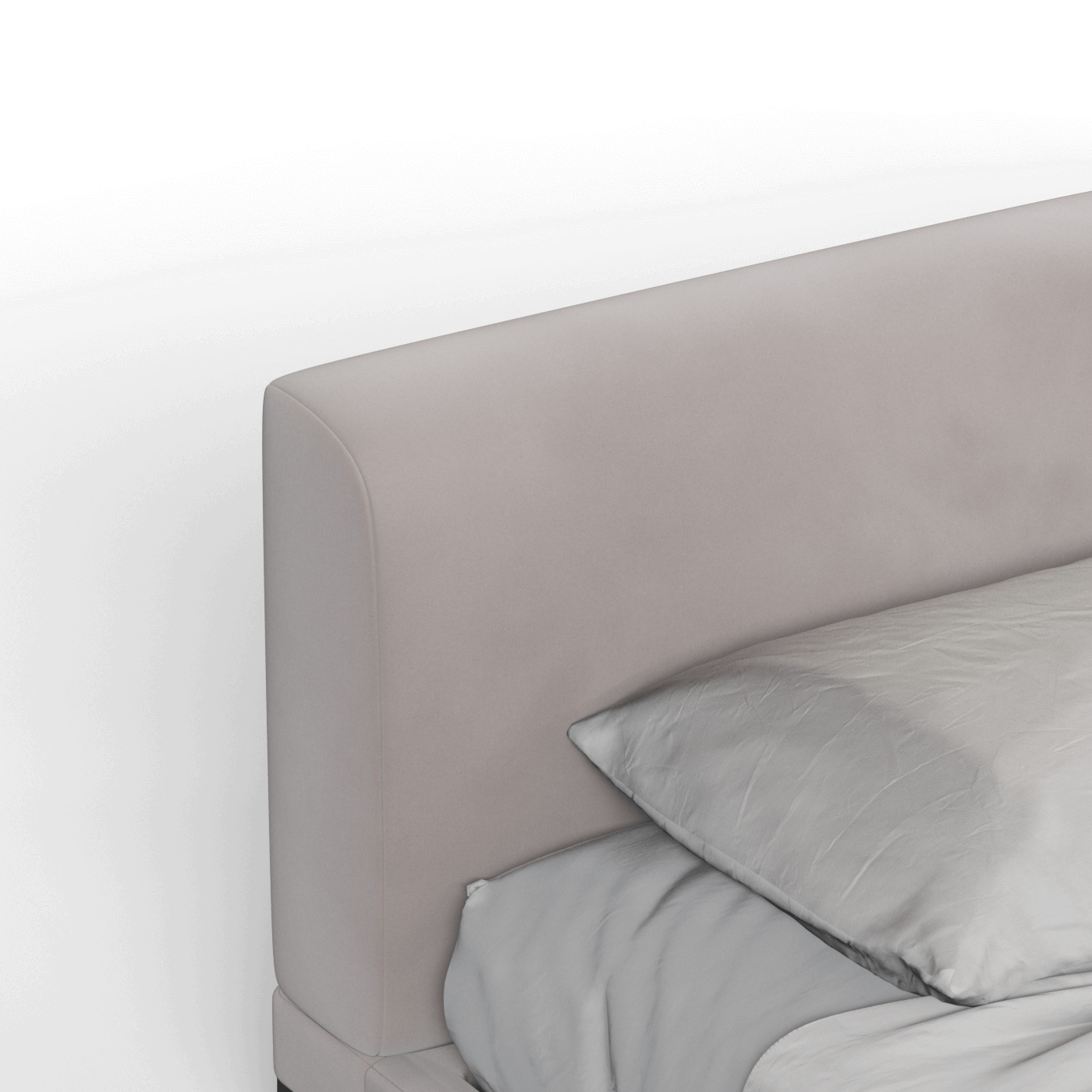 Infinity Upholstered Double Bed with Elegant Headboard