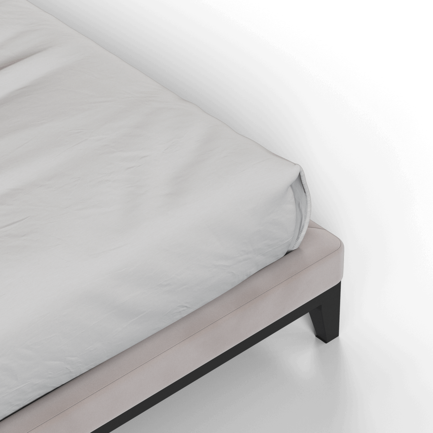 Infinity Upholstered Double Bed with Elegant Headboard