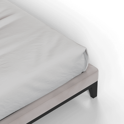 Infinity Upholstered Double Bed with Elegant Headboard