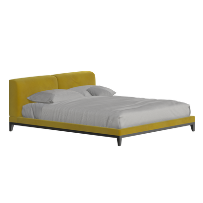Infinity Upholstered Double Bed with Elegant Headboard
