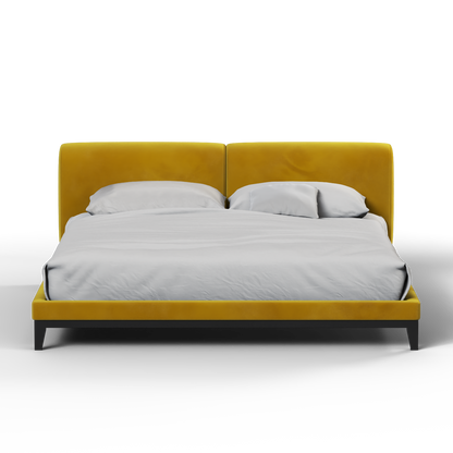 Infinity Upholstered Double Bed with Elegant Headboard