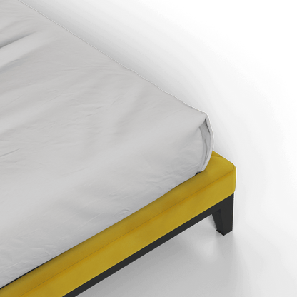 Infinity Upholstered Double Bed with Elegant Headboard