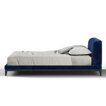 Infinity Upholstered Double Bed with Elegant Headboard