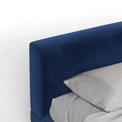 Infinity Upholstered Double Bed with Elegant Headboard
