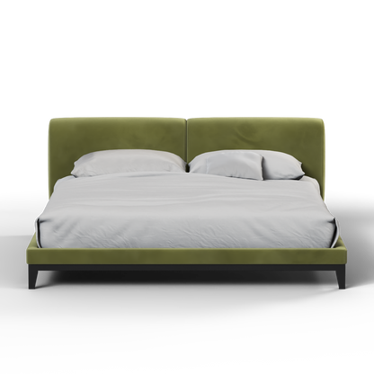 Infinity Upholstered Double Bed with Elegant Headboard