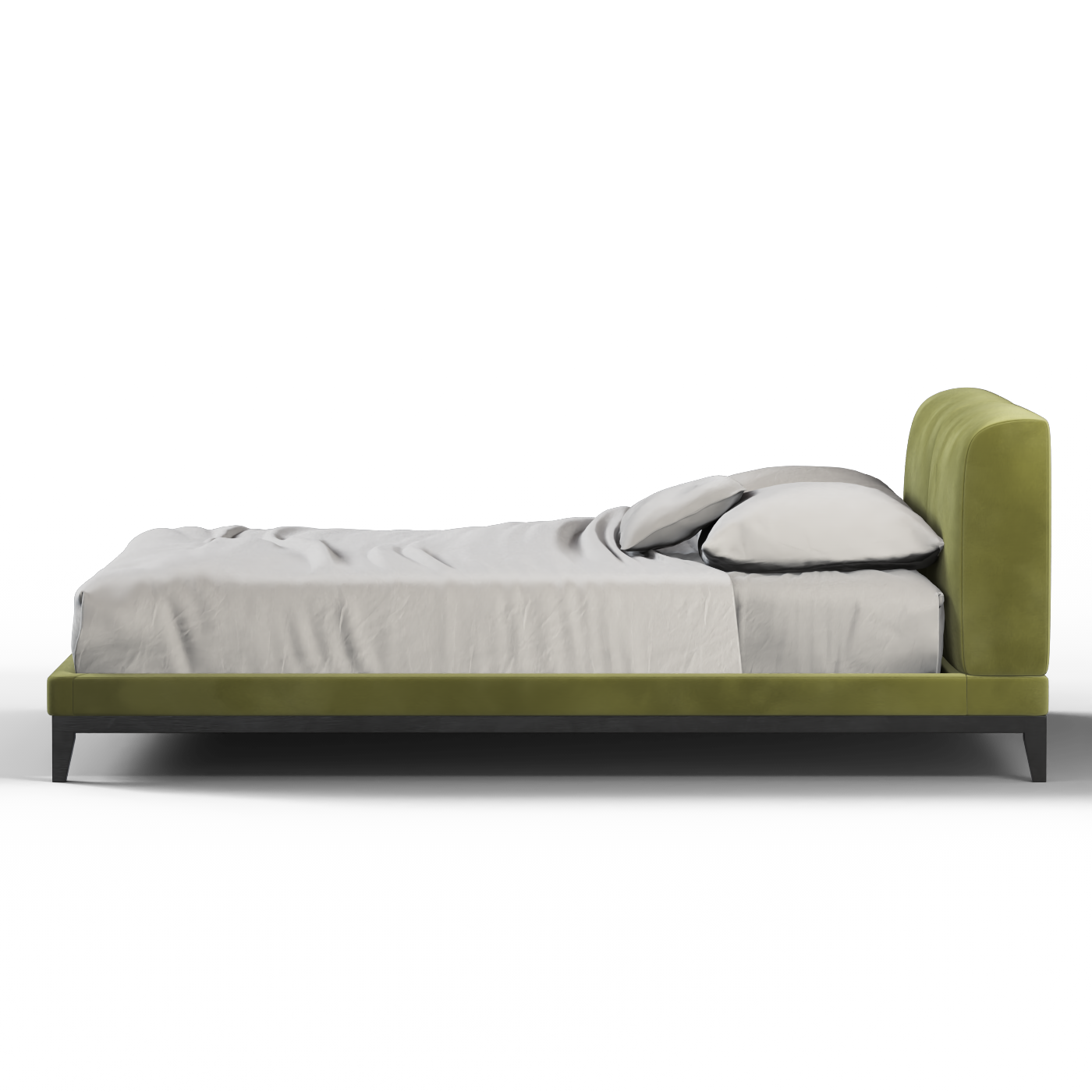 Infinity Upholstered Double Bed with Elegant Headboard