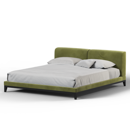 Infinity Upholstered Double Bed with Elegant Headboard