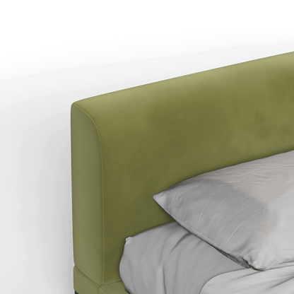 Infinity Upholstered Double Bed with Elegant Headboard
