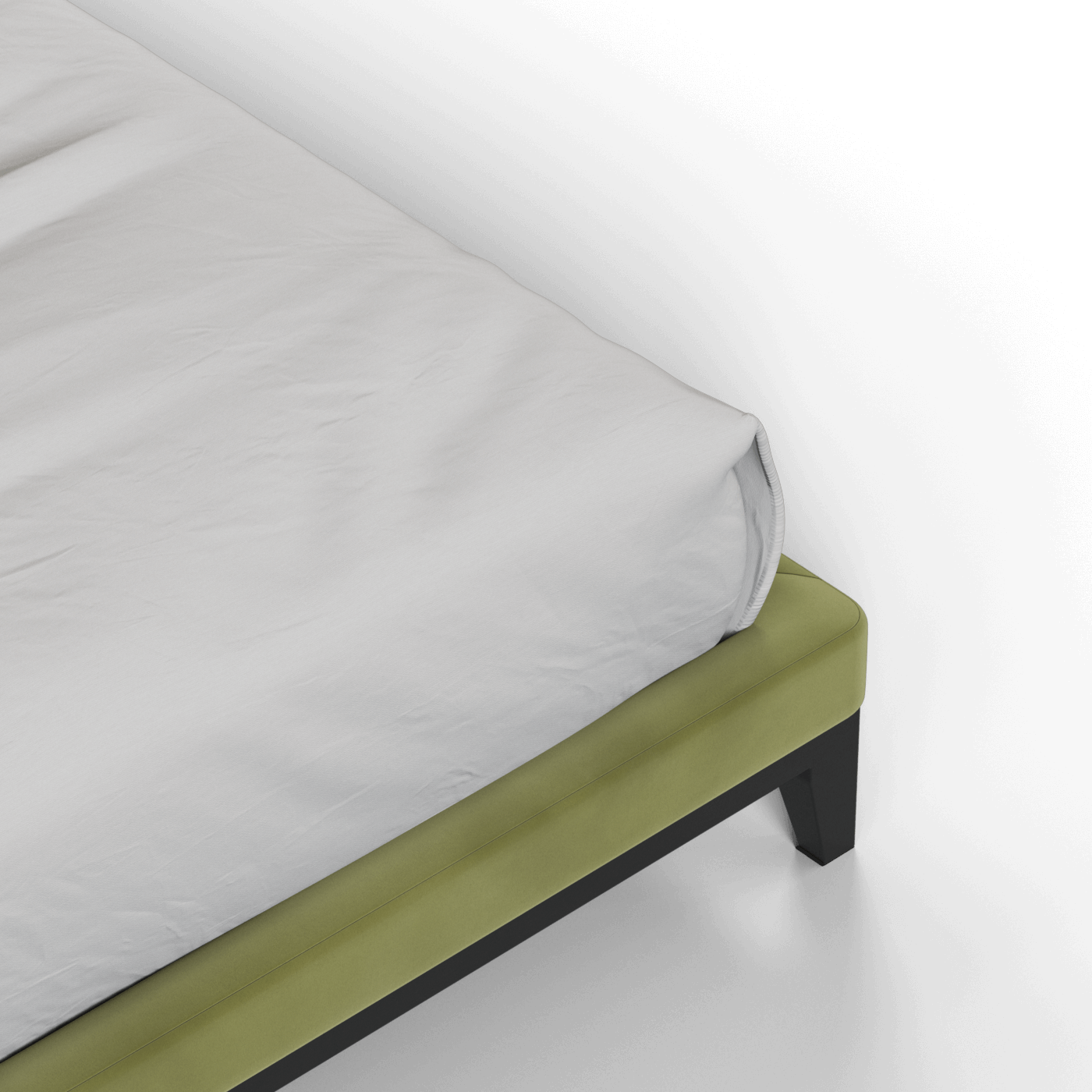 Infinity Upholstered Double Bed with Elegant Headboard