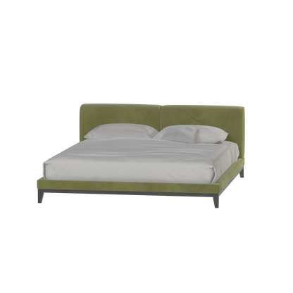 Infinity Upholstered Double Bed with Elegant Headboard