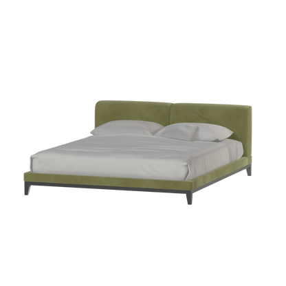Infinity Upholstered Double Bed with Elegant Headboard