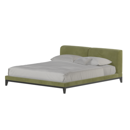 Infinity Upholstered Double Bed with Elegant Headboard
