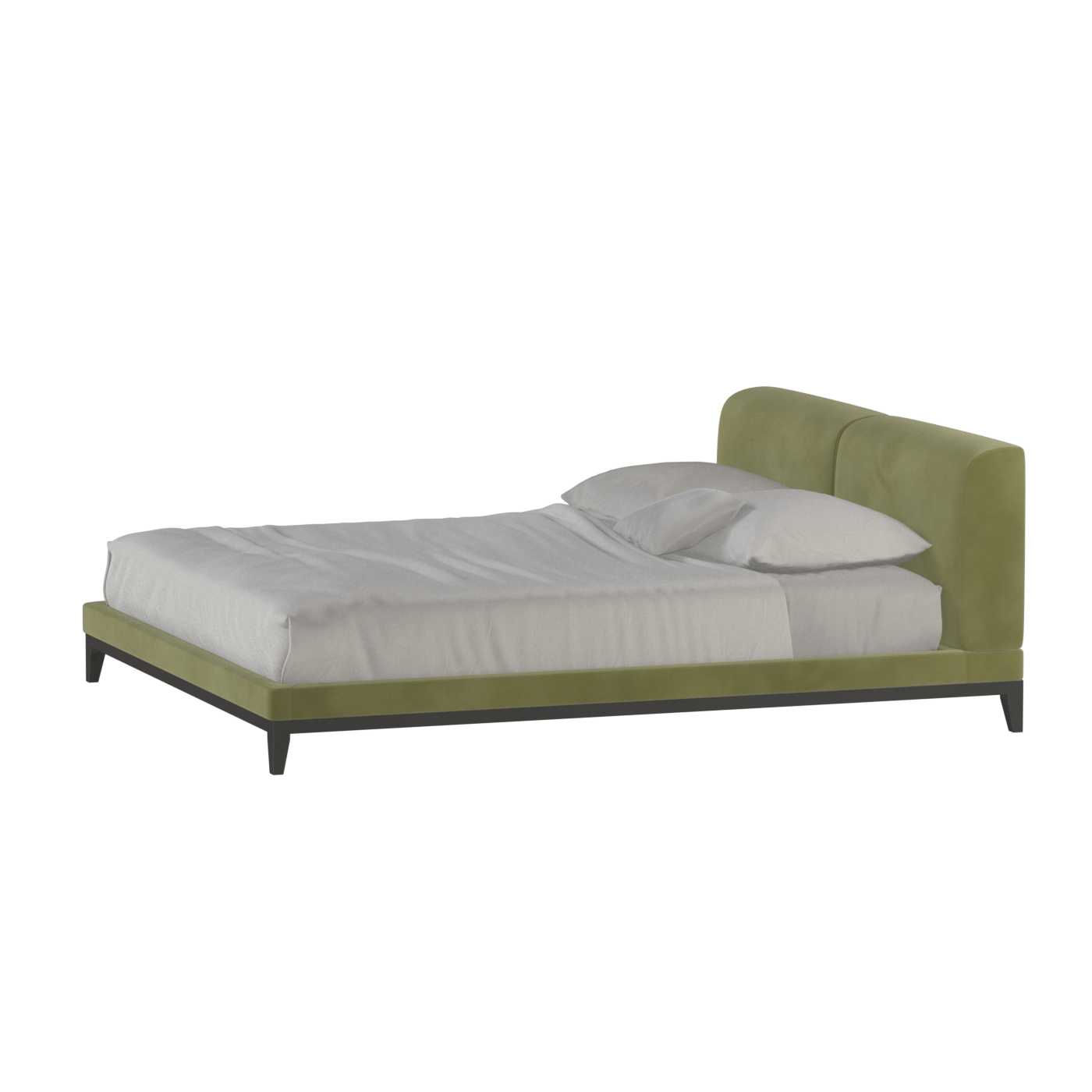 Infinity Upholstered Double Bed with Elegant Headboard
